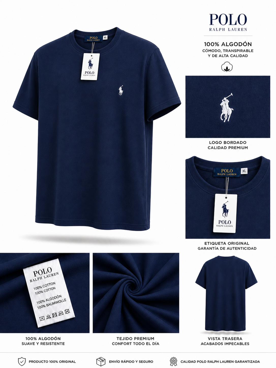 Camiseta Polo Ralph Lauren Azul Marino