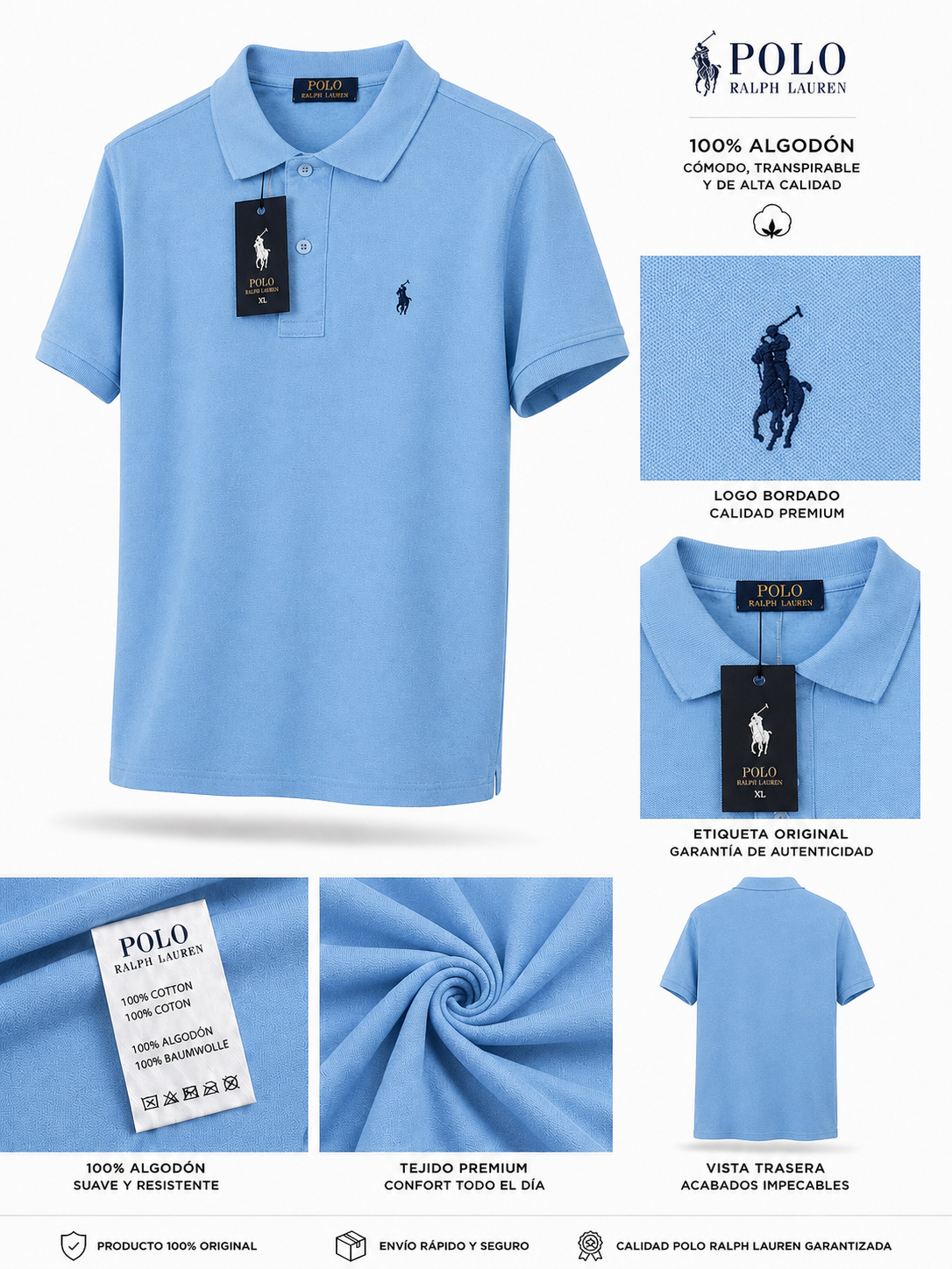 Polo Ralph Lauren Azul Celeste