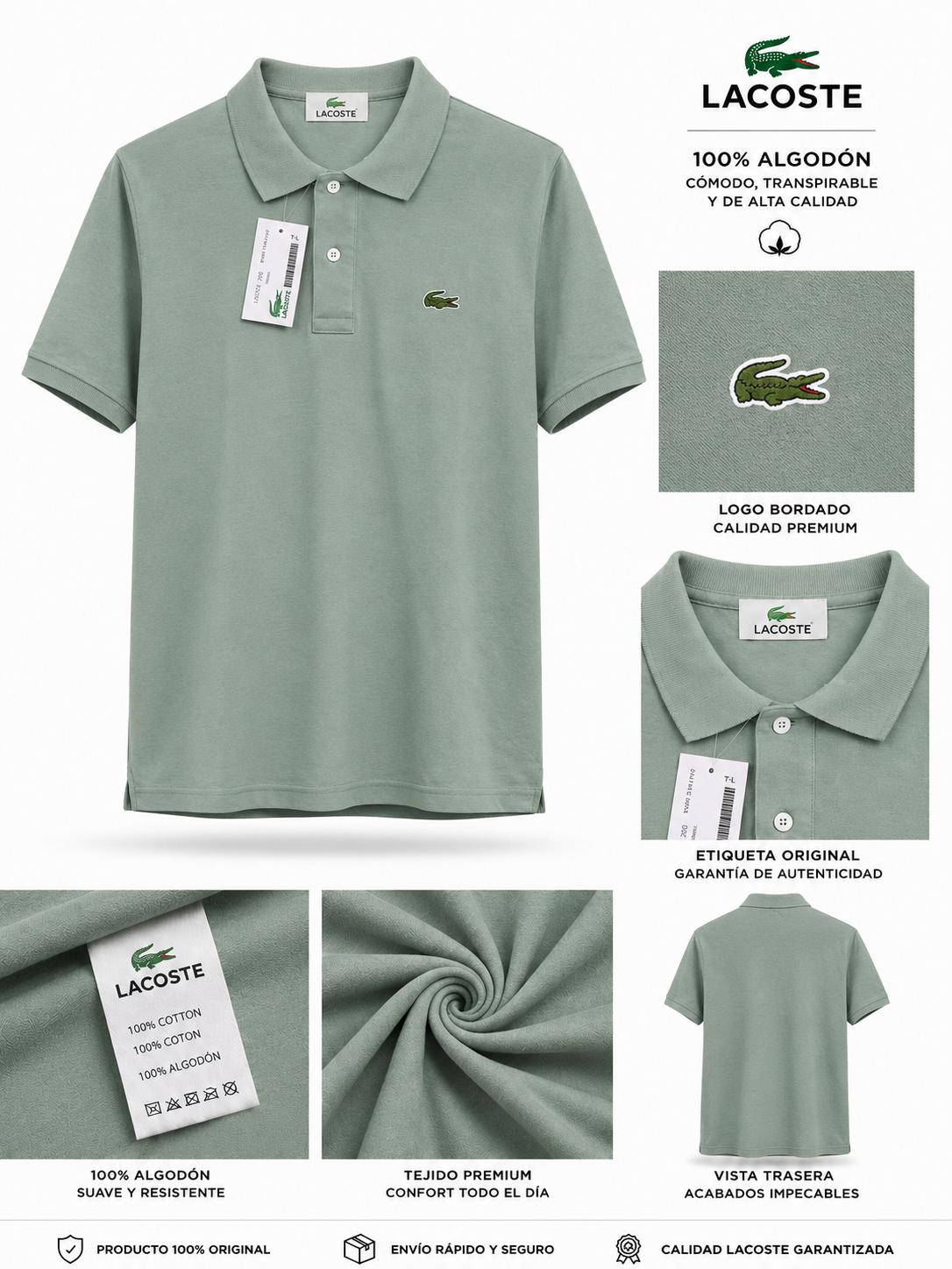 Polo Lacoste Verde